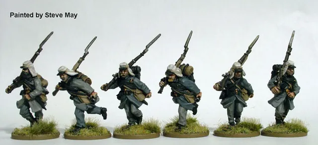 Perry Miniatures ACW56 Confederate Infantry figurines course