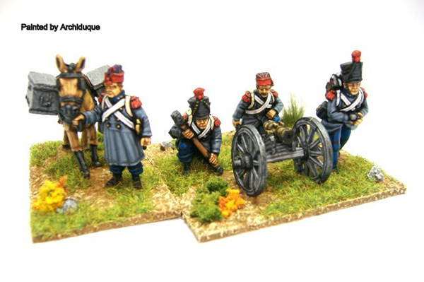 Perry Miniatures ISA35 canon montagne maquette servants