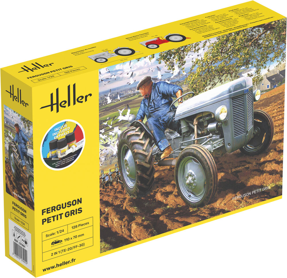Heller Ferguson Petit Gris 1/24 maquette tracteur