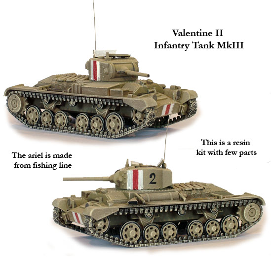 Perry Miniatures BM1 Valentine II maquette char 1/56 résine