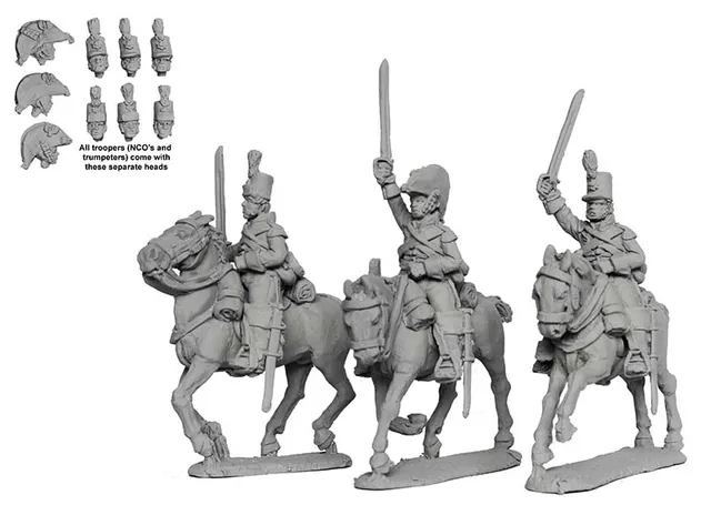 Perry Miniatures Napoleonic BH 156 figurines dragons lourds galop