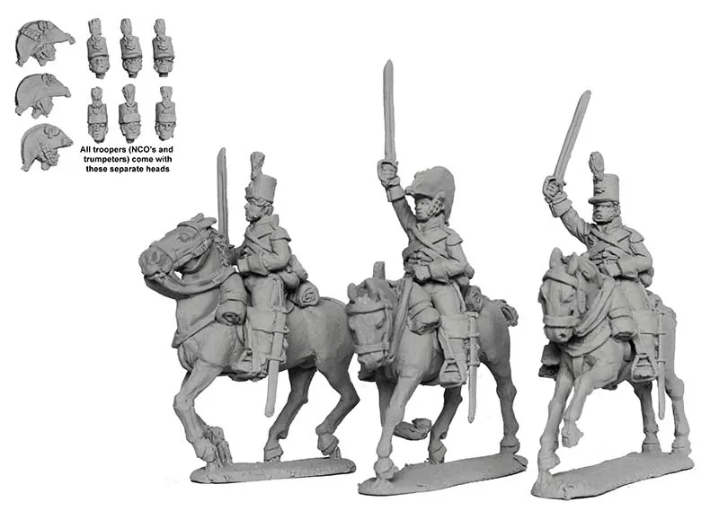 Perry Miniatures Napoleonic BH 156 figurines dragons lourds galop