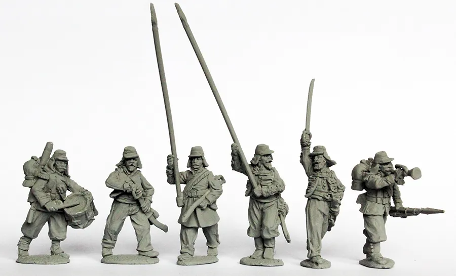 Perry Miniatures Triple Alliance TA 13 figurines infanterie argentine kepis