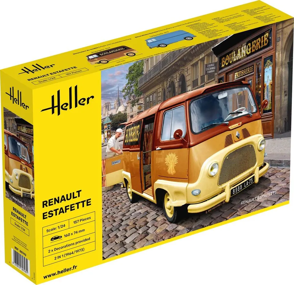 Heller Historical Collection Renault Estafette maquette voiture 1/24