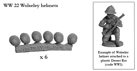 Perry Miniatures World War WW22 casques Wolseley x36
