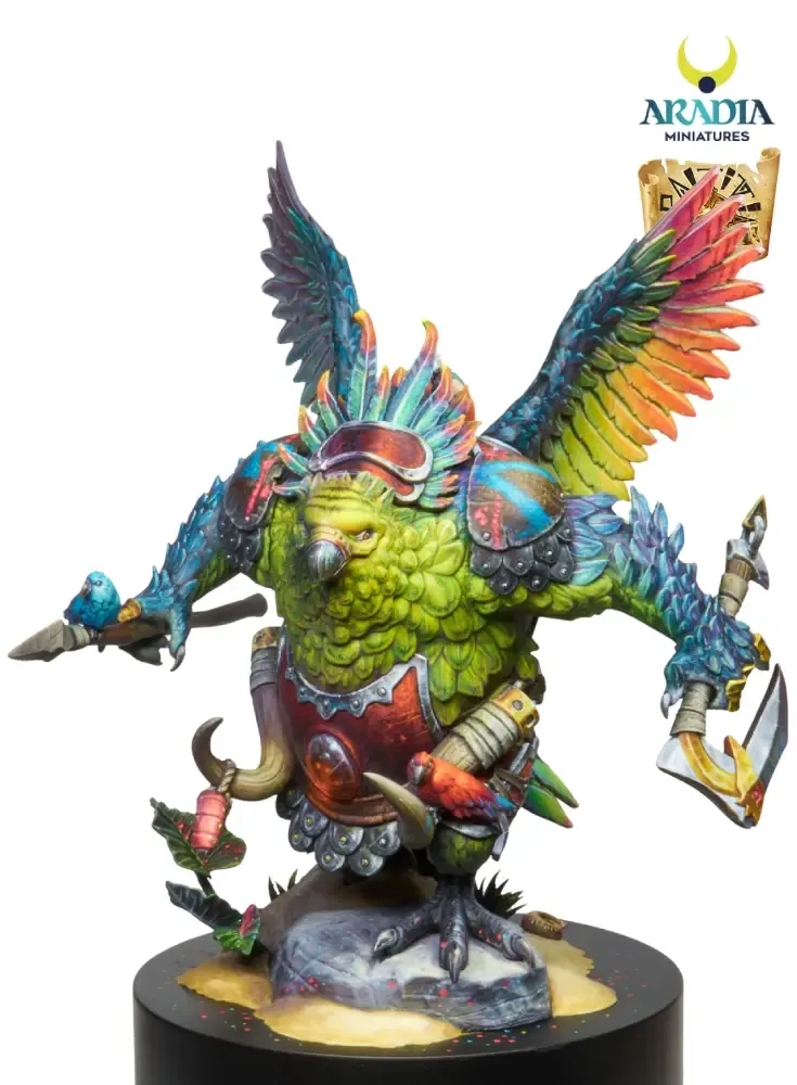 Aradia Paititi Vucub Caquix figurine 75mm perroquet