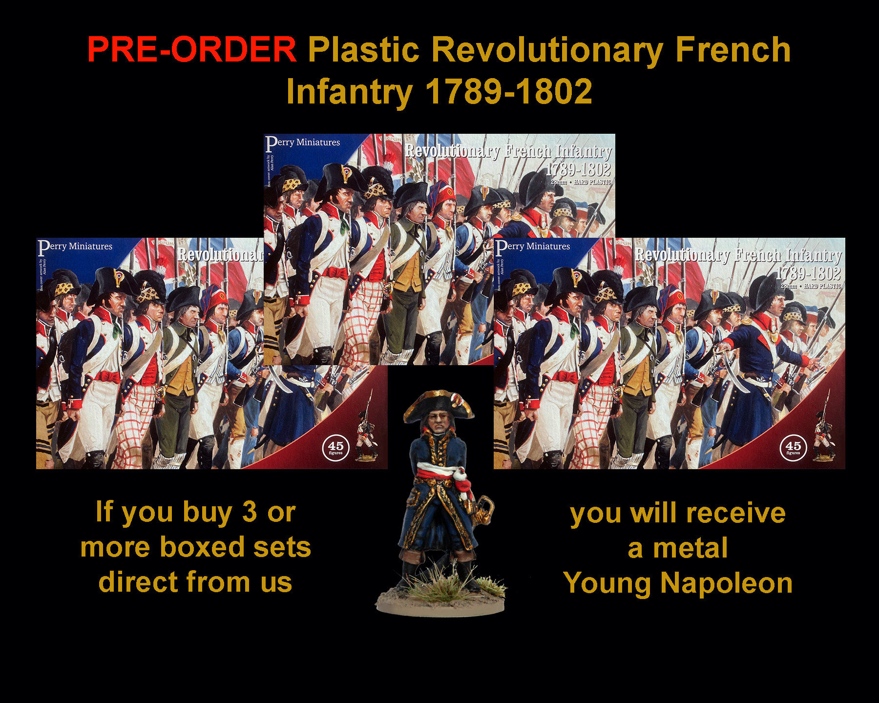 Perry Miniatures REVF 80 Infanterie française boîte 45 figurines