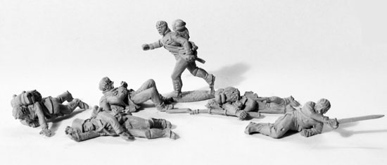Perry Napoleonic AN 28 figurines infanterie blessés 28mm