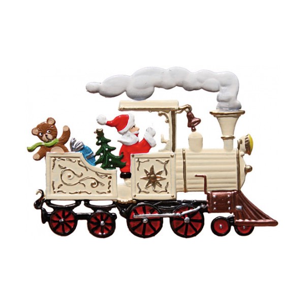 Art Girona Miniatures Locomotive with St. Nicholas figurine