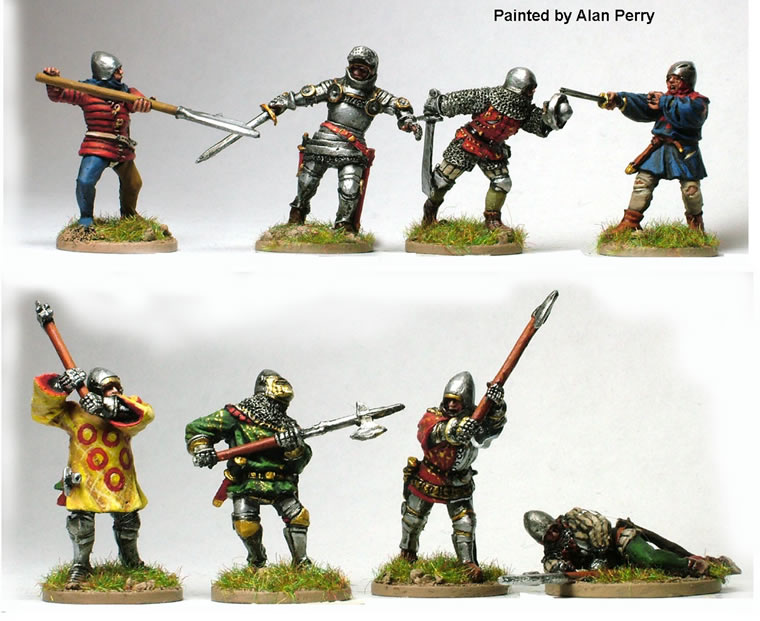 Perry Miniatures Agincourt AO21 mêlée à pied 8 figurines métal