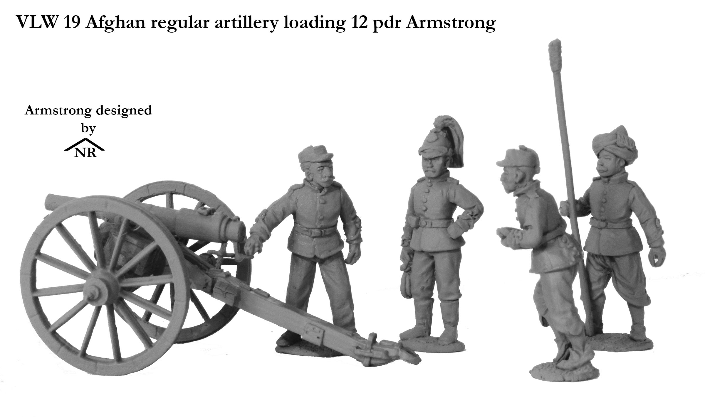 Perry Miniatures Little Wars VLW 19 maquette canon Armstrong 12pdr