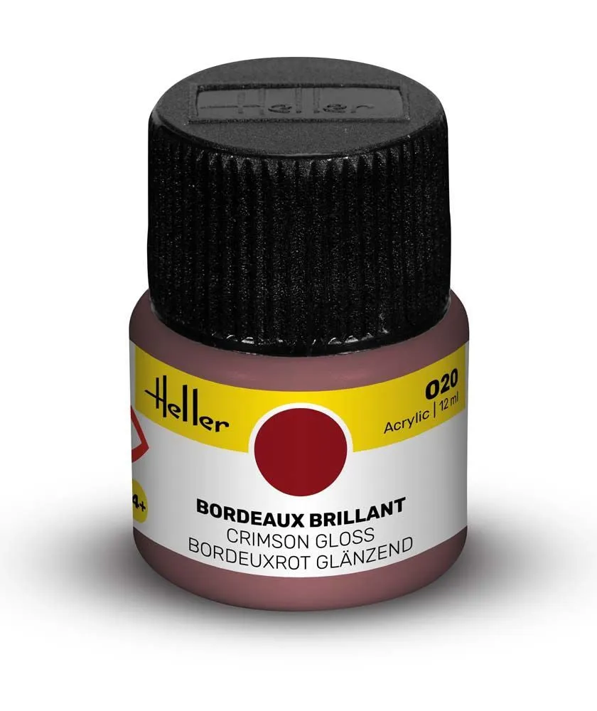 Heller Historical 020 peinture acrylique bordeaux brillant