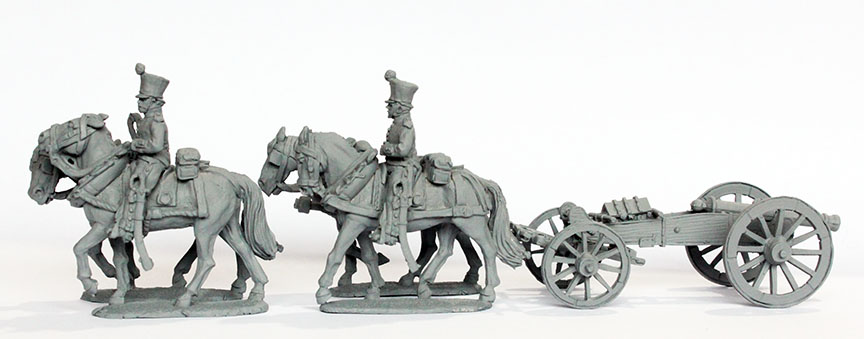 Perry Napoleonic DB44 Attelage figurines 28mm 6 pdr