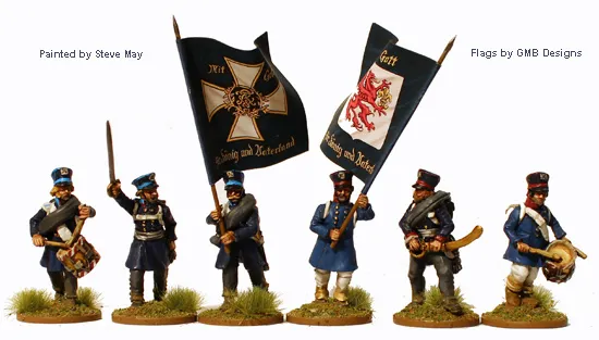 Perry Napoleonic PN42 Landwehr figurines commandement