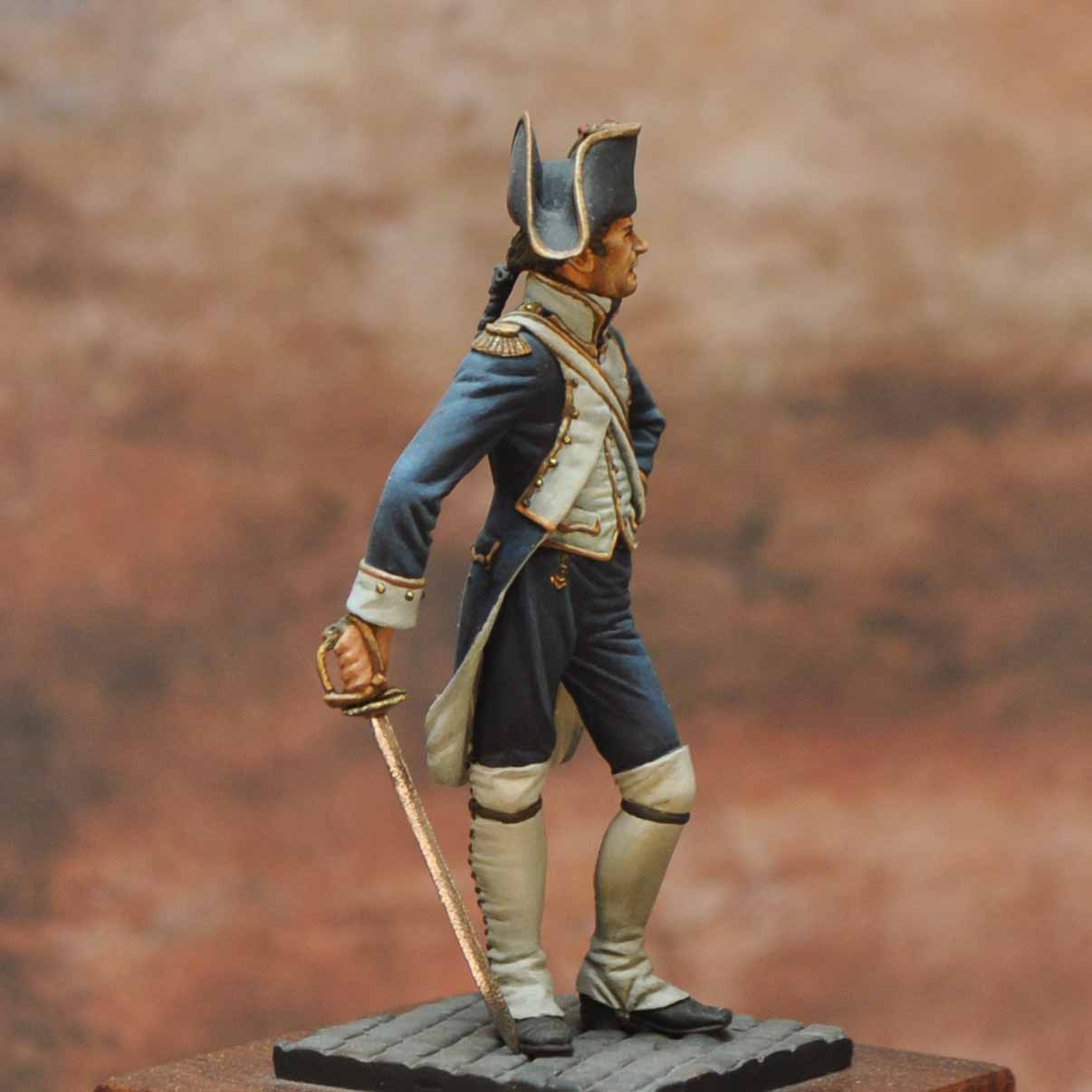 Art Girona Napoleonic War Series Militia Officer of Cadiz 1797 figurine à peindre