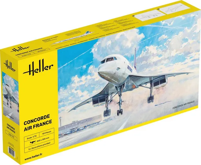 Heller Historical Collection Concorde AF maquette 1/72 avion civil