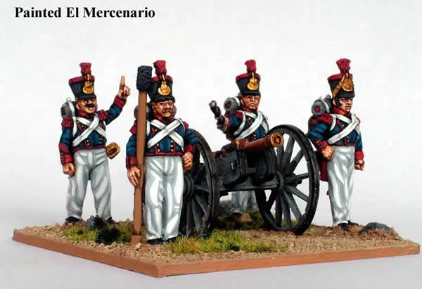 Perry Carlist War ISA11 Artillerie à pied canon 6 livres