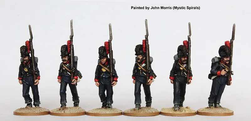 Perry Miniatures Napoleonic SPA 9 figurines fusiliers espagnols 28mm