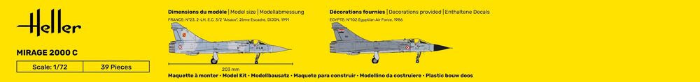 Heller Historical Collection Mirage 2000 C avion 1/72