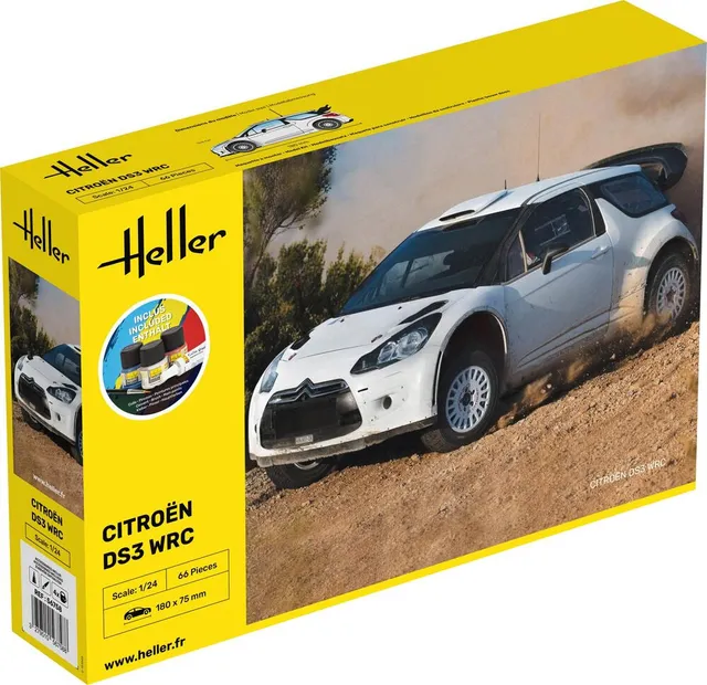 Heller Starter Kit Citroen DS3 WRC maquette 1/24 complète