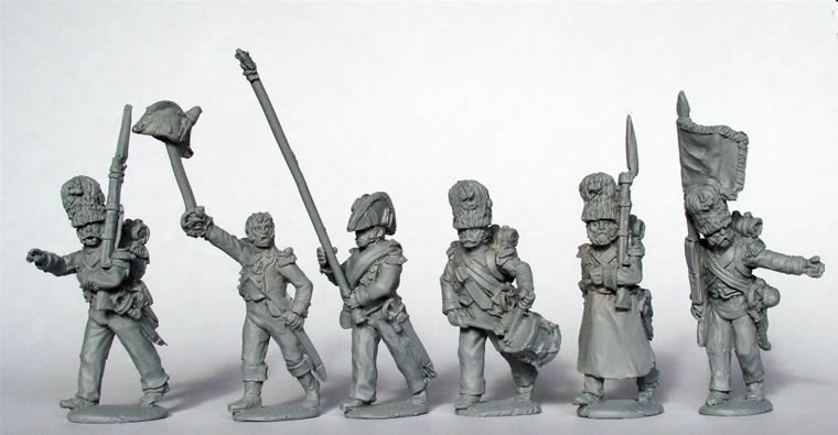 Perry Napoleonic FN89 Chasseurs Garde figurines 28mm commandement