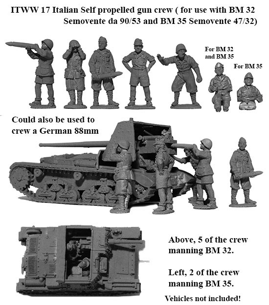 Perry Miniatures World War 2 ITWW 17 figurines équipage Semovente 28mm