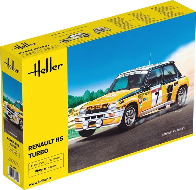 Heller Renault R5 Turbo Historical maquette voiture 1/24