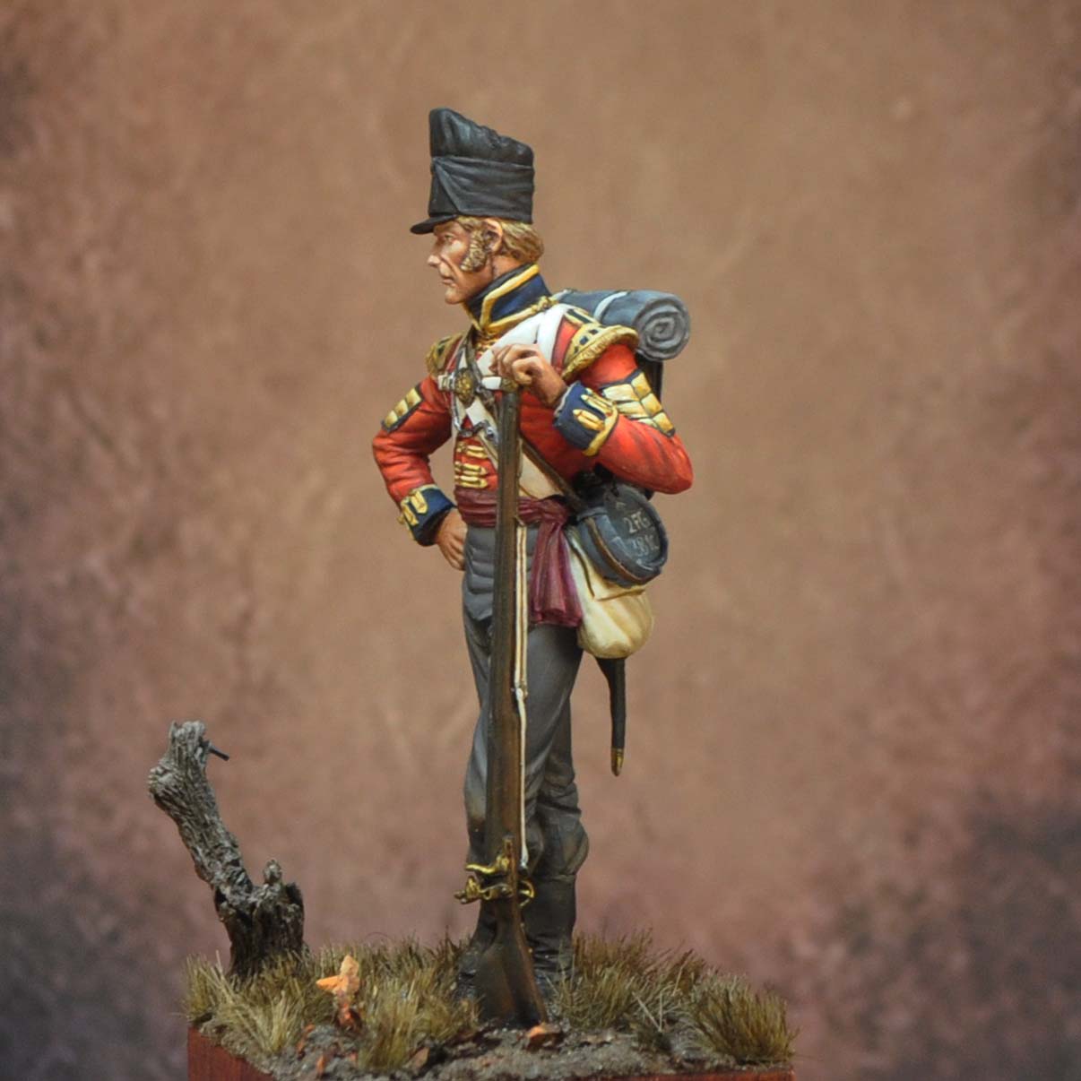 ART GIRONA 70mm Coldstream Guards Sergeant figurine Waterloo