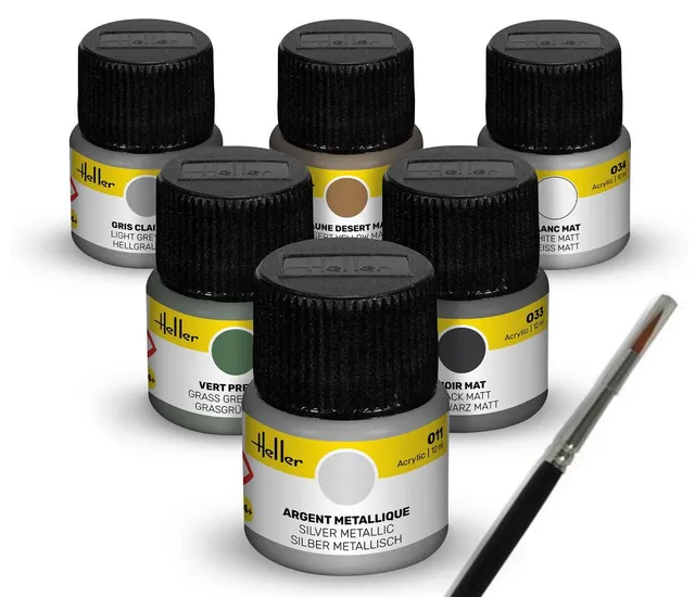 Heller Historical Collection kit peintures avions militaires 6x12 ml