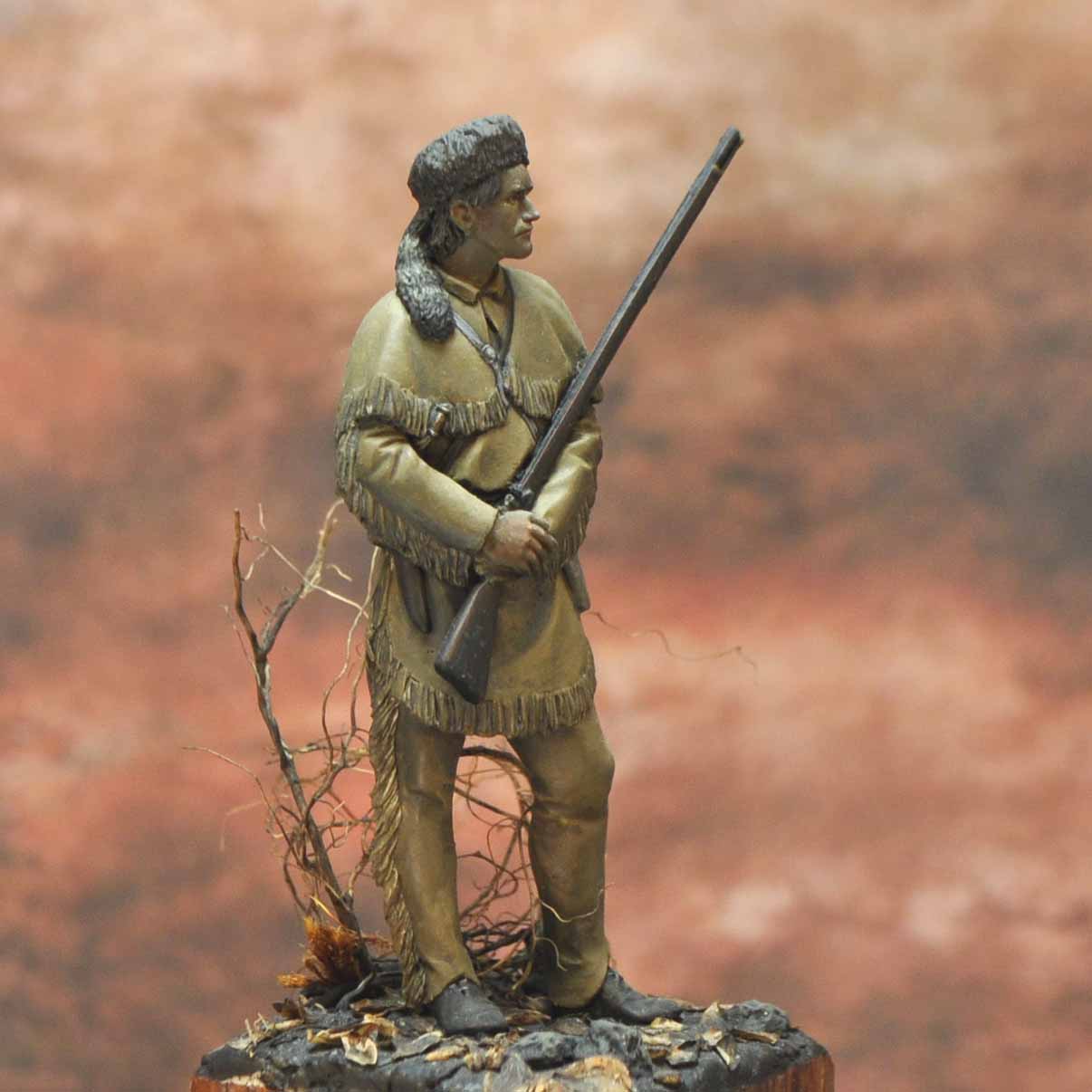 Art Girona International Serie Crockett figurine 70mm à peindre