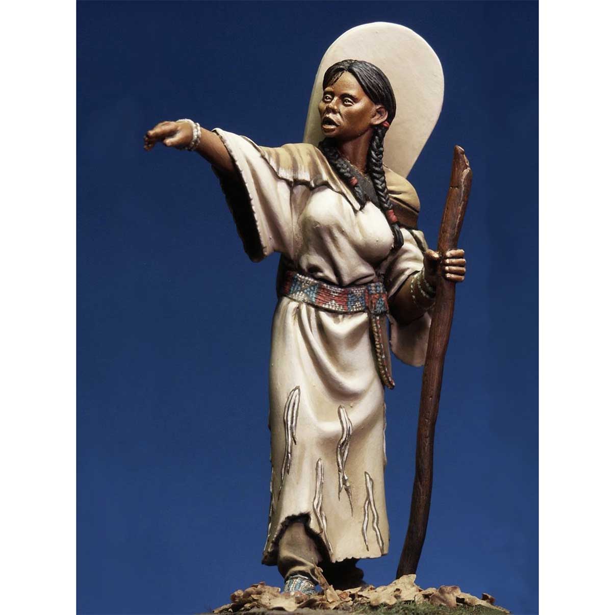 ART GIRONA Miniatures Sacajawea figurine historique 54 mm métal