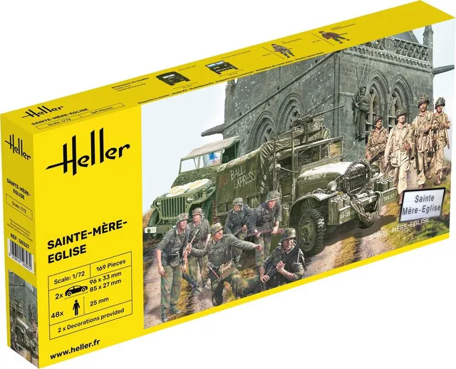 Heller Historical Collection Sainte-Mère-Église 1/72 maquette figurines