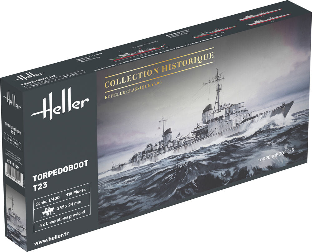 Heller Historical Collection Torpedoboot T23 1/400 maquette bateau