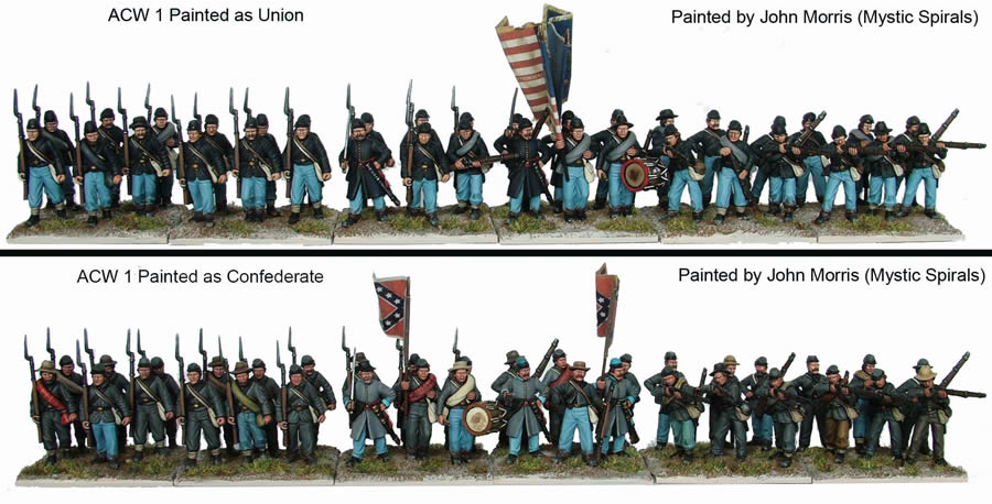 Perry Plastic ACW1 infanterie guerre civile boîte 36 plastique