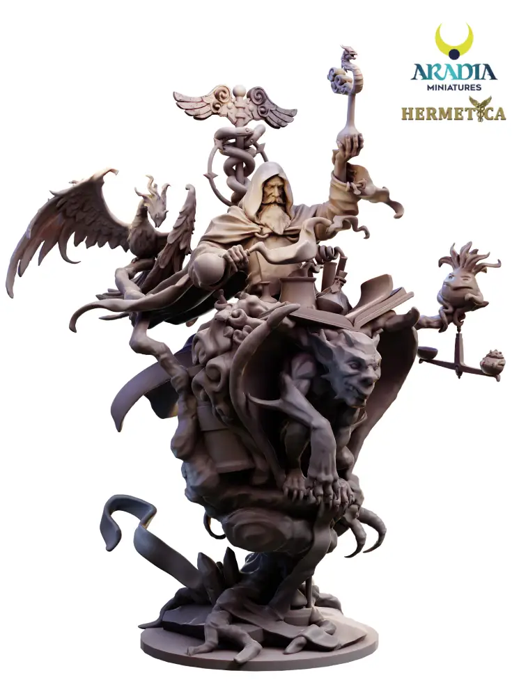 Aradia Minis Hermetica Mejnour Alchemist figurine résine