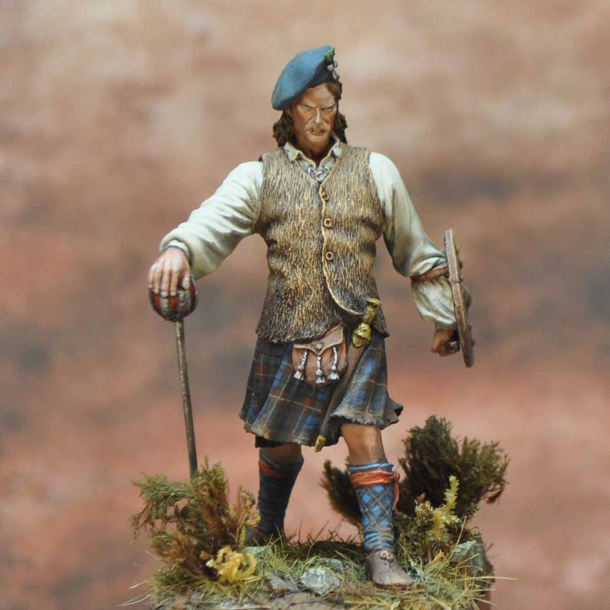 Art Girona International Highland Clansman figurine 54mm 1746