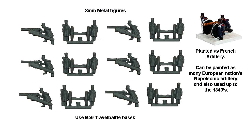 Perry Miniatures Travelbattle TB 11 figurines artillerie manteaux