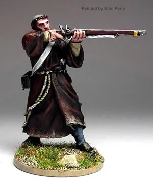 Perry Miniatures 40mm PE38 moine armé figurine mousquet