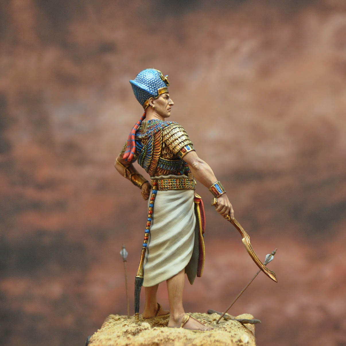 Art Girona Serie Historical Ramsès II figurine Qadesh 1300 av. J.-C.