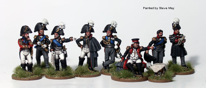 Perry Napoleonic RN1 High Command figurines état-major russe