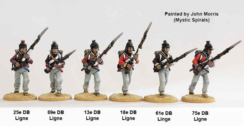 Perry Miniatures Napoleonic FE 7 fusiliers ligne figurines attaque