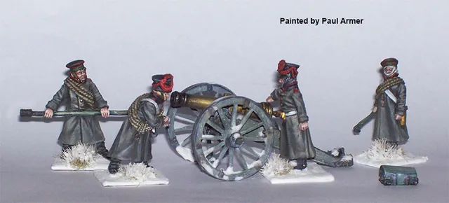 Perry Napoleonic RN69 artillerie figurines canon 12 livres hiver
