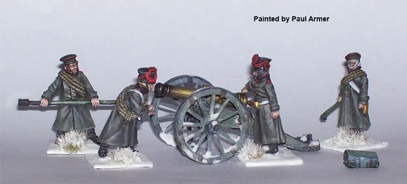 Perry Napoleonic RN69 artillerie figurines canon 12 livres hiver