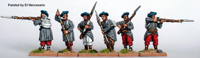Perry Miniatures Carlist War CAT7 figurines infanterie capotes 28mm