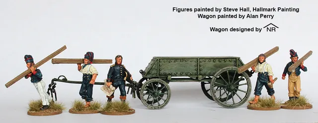 Perry Miniatures Napoleonic FN 182 chariot pontonniers métal 28mm