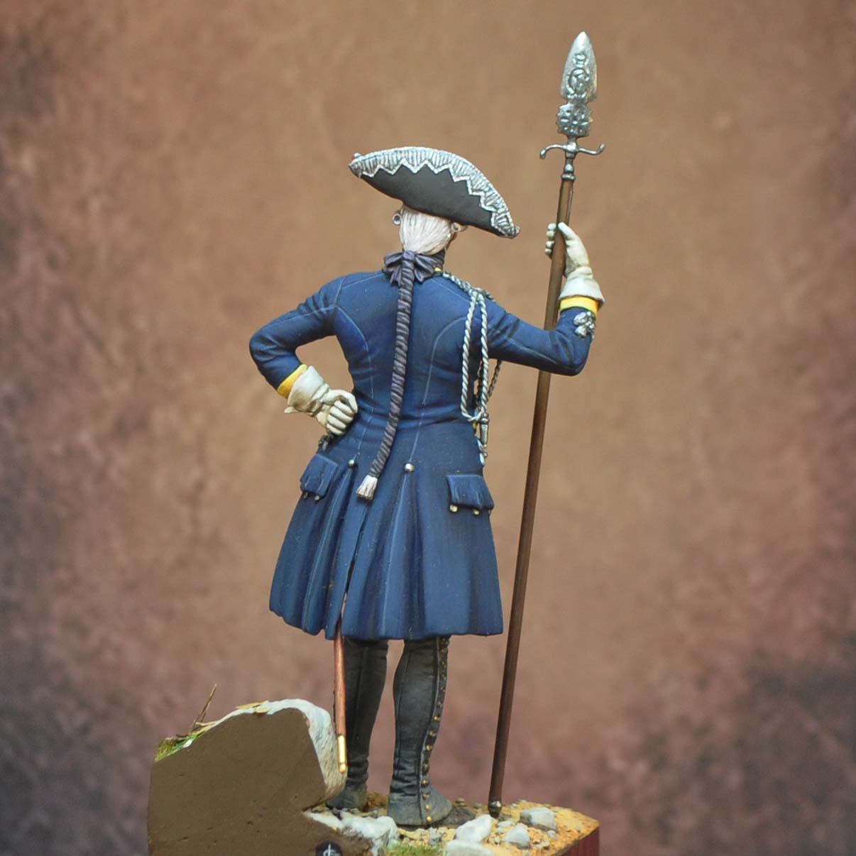 ART GIRONA 70mm Officer Leib Infantry Hesse 1775 figurine 70mm