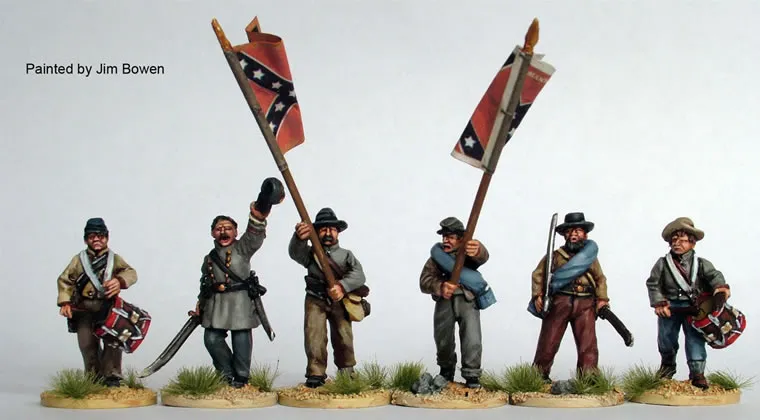 Perry Miniatures ACW20 Confédérés commandement figurines 28mm