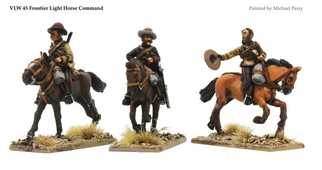 Perry Victoria's Little Wars VLW45 Frontier Horse figurines 28mm