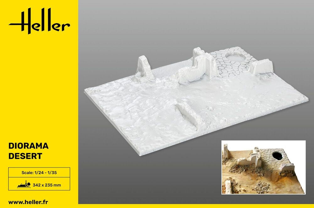 Heller Historical Collection socle diorama désert 1/35