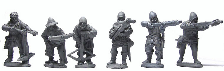 Perry Agincourt AO8 Arbalétriers tir chargement figurine